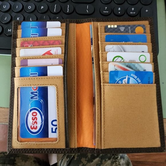 Timberland PRO Men's Leather Long Bifold Rodeo Wallet with RFID - Picture 4 of 9